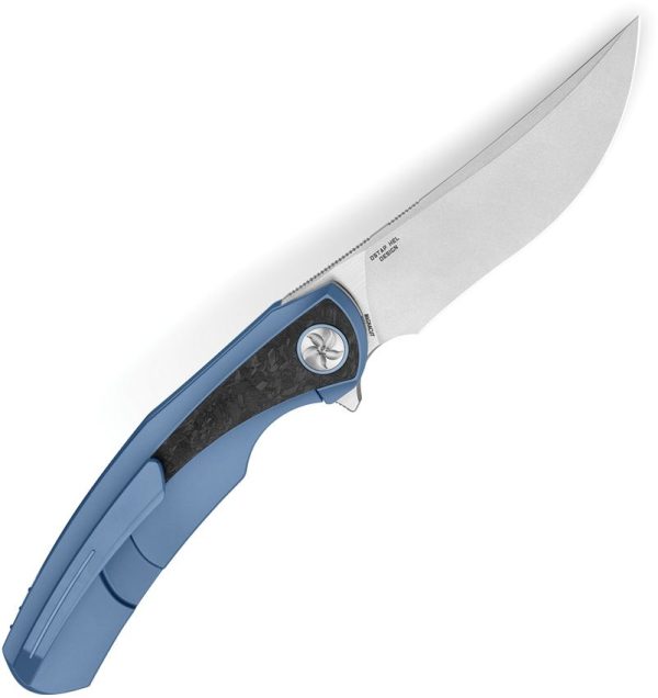 Bestech Sambac Framelock M-Cut Blue Ti/Twill