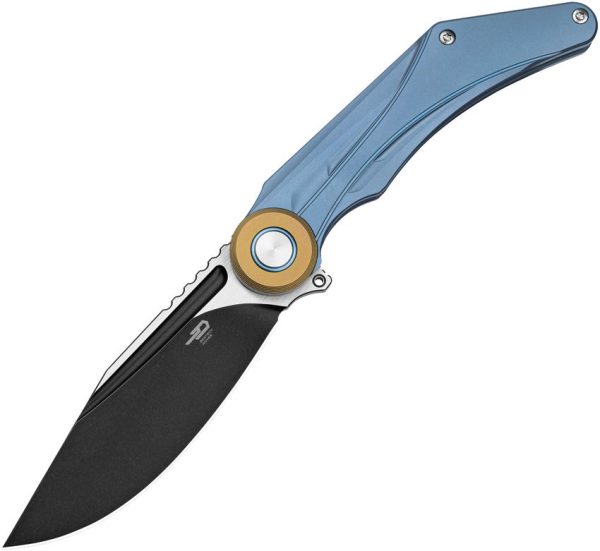 Bestech Seraph Framelock Ti Blue M390 Folding Knife