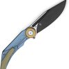 Bestech Seraph Framelock Ti Blue M390 Folding Knife