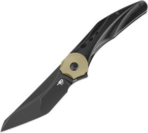 Bestech Excentric Framelock M390 Gold Accent