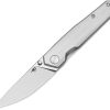 Bestech VK-KUZE Framelock M-Cut Satin Titanium