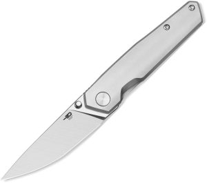 Bestech VK-KUZE Framelock M-Cut Satin Titanium