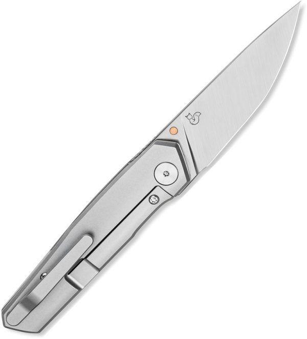 Bestech VK-KUZE Framelock M-Cut Satin Titanium