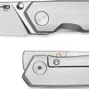 Bestech VK-KUZE Framelock M-Cut Satin Titanium