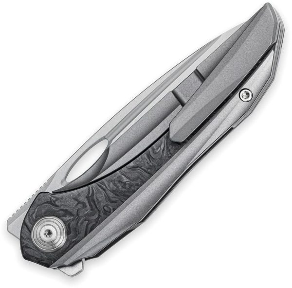 Bestech SENU Framelock Ti/Marble CF S90V Blade