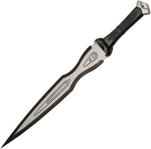 BTX2802.jpg BTX Achilles Sword 1060HC Steel Fixed Blade 22.63" Black Handle
