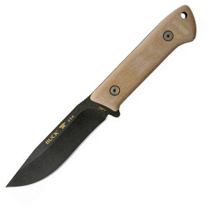 Buck Compadre Camp Knife - Canvas Micarta Fixed Blade