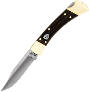 Buck Auto 110 Lockback - Ebony Wood Automatic Knife