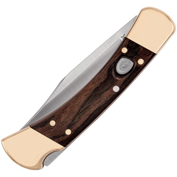 Buck Auto 110 Lockback - Ebony Wood Automatic Knife