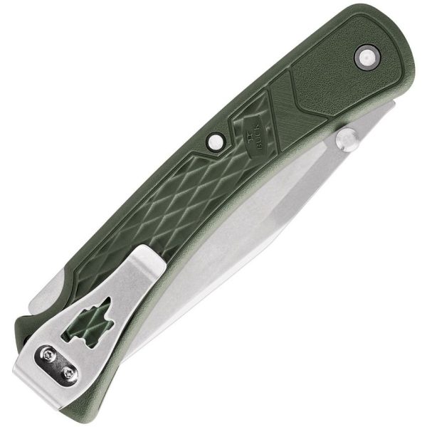 Buck 110 Slim Select OD Lockback - Green Glass Nylon Knife