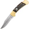 Buck Auto 112 Lockback Ebony Wood