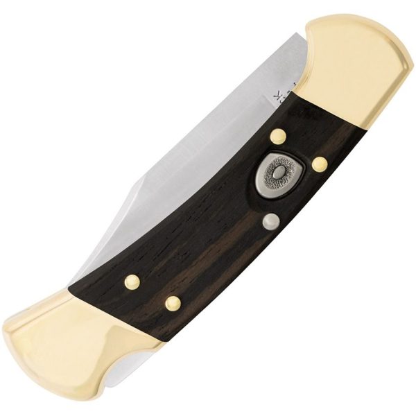 Buck Auto 112 Lockback Ebony Wood