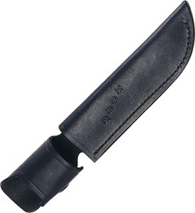 BU119S.jpg Buck 119 Black Leather Belt Sheath