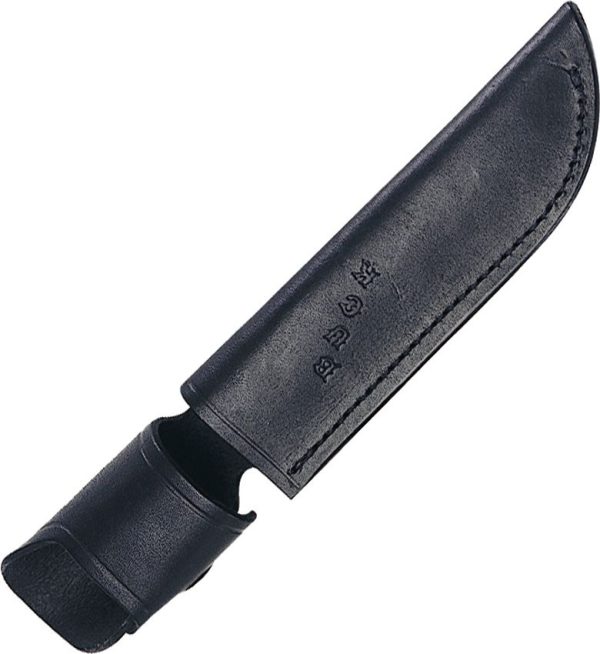 BU119S.jpg Buck 119 Black Leather Belt Sheath