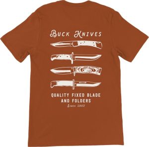 Buck Quality Blades T-Shirt XX-Large - Copper Cotton
