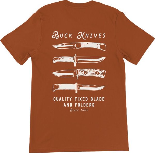 Buck Quality Blades T-Shirt XX-Large - Copper Cotton