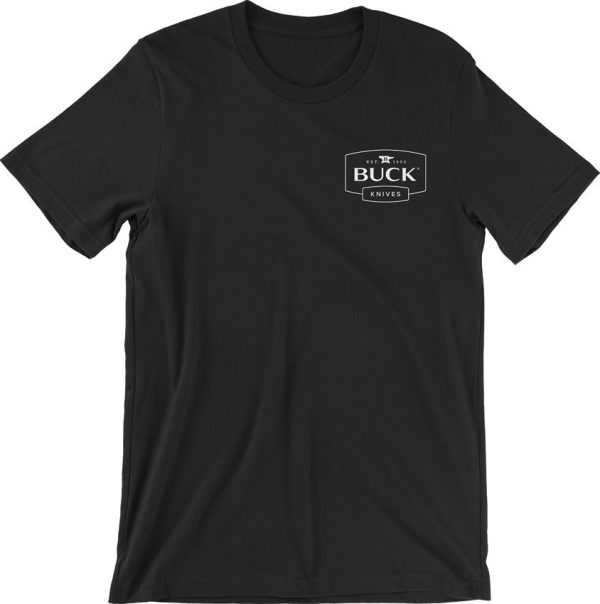 BU13582.jpg Buck Logo T-Shirt Large Black Cotton
