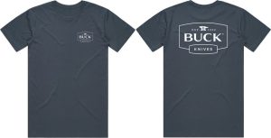 Buck Logo T-Shirt XL Petro Blue