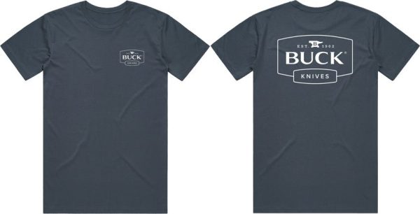 Buck Logo T-Shirt XL Petro Blue