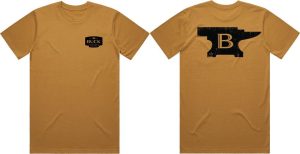 BU13885.jpg Buck Anvil T-Shirt Large Camel Cotton