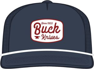 Buck Navy Felt Patch Hat - Mesh Back Snapback