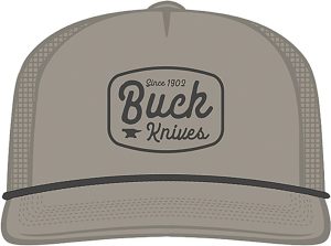 Buck Rounded Felt Patch Hat - Gray/Green