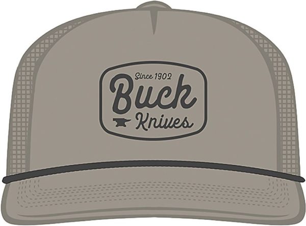 Buck Rounded Felt Patch Hat - Gray/Green