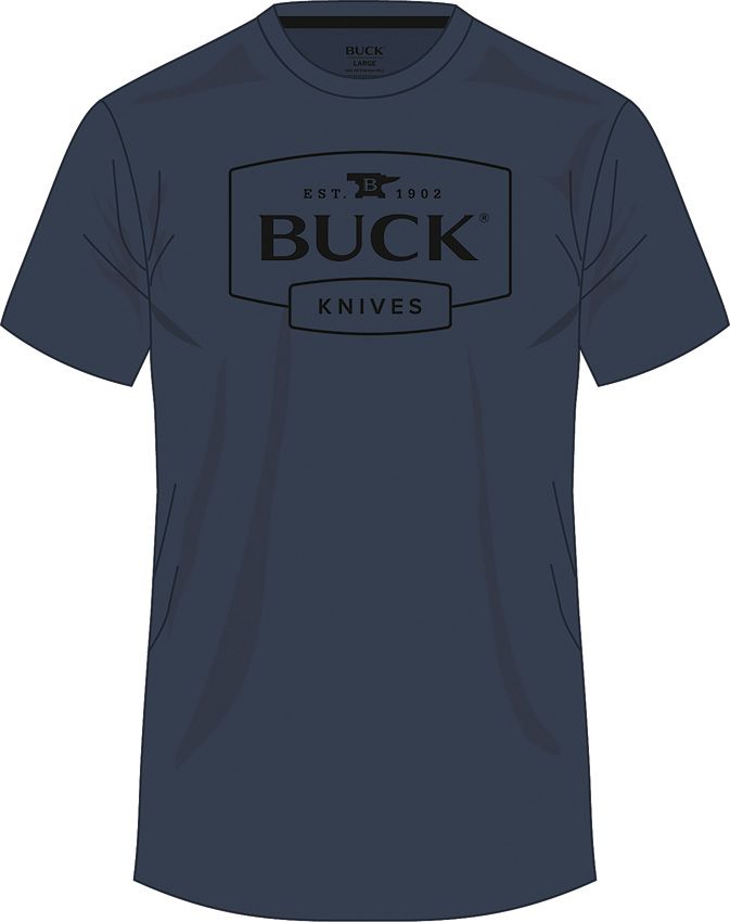 Buck Classic Logo T-Shirt Navy XL