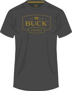 Buck Logo T-Shirt Charcoal 3XL