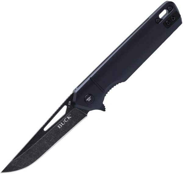 Buck Infusion Linerlock Assisted Black Modified Tanto