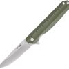 BU251GRS.jpg Buck Langford Linerlock Green G10 Folder