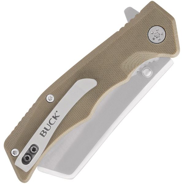 Buck Trunk Linerlock Tan G10 Folding Knife