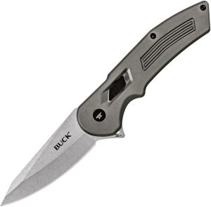 BU262GYS.jpg Buck Hexam SUR Assisted Gray Aluminum Stonewash