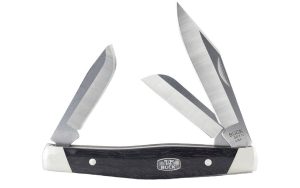 Buck Stockman Ebony Wood Classic Folding Knife
