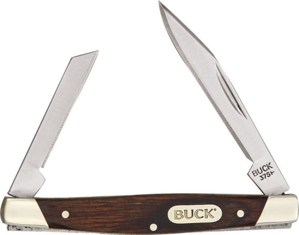 Buck Deuce Two-Blade Knife - Wood Handle