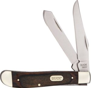 Buck Trapper Two-Blade Knife - Wood Grain