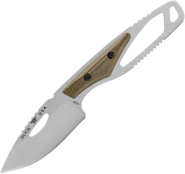 Buck 630 Paklite 2.0 Hide Pro - Green Micarta
