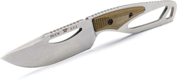 Buck 631 Paklite 2.0 Field Knife - Green Micarta