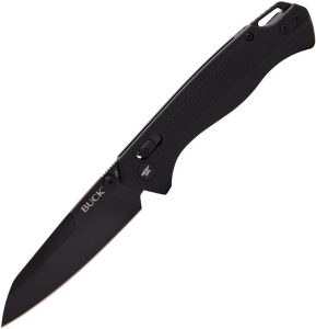 BU698BKS.jpg Buck Ferrox Crossbar Lock Black D2 Reverse Tanto