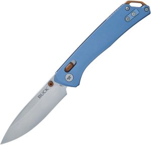 BU700BLS.jpg Buck Nomad Crossbar Lock Blue D2 Drop Point