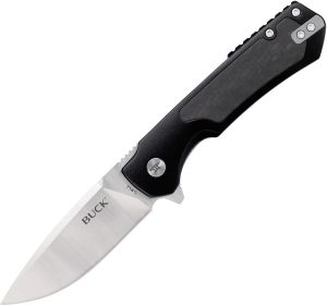 Buck Stinger Framelock D2 - Black/Carbon Fiber