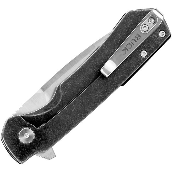 Buck Stinger Framelock D2 - Black/Carbon Fiber