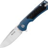 Buck Stinger Framelock D2 - Blue/Carbon Fiber