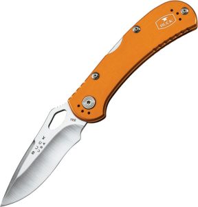 Buck SpitFire Lockback 420HC - Orange Aluminum
