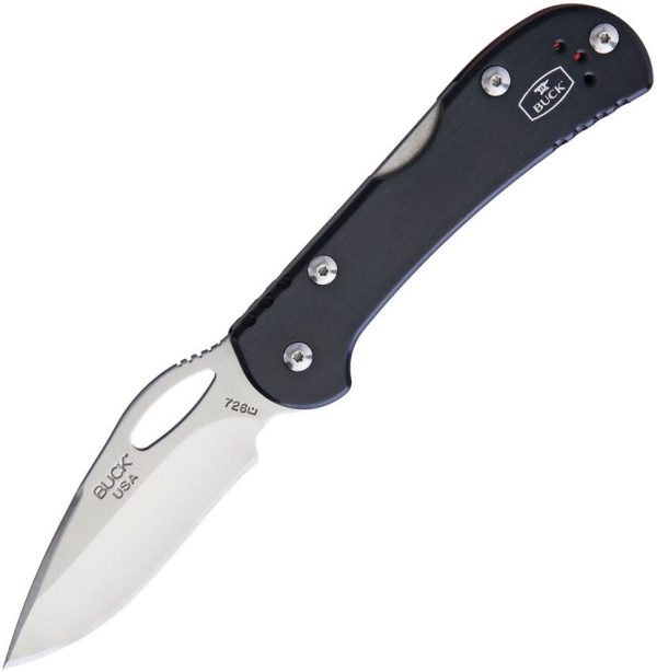 BU726BKS.jpg Buck Mini SpitFire Lockback 420HC - Black