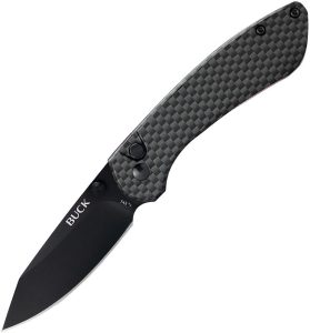 Buck Mini Sovereign Carbon Fiber Button Lock