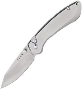 Buck Mini Sovereign Button Lock Stainless