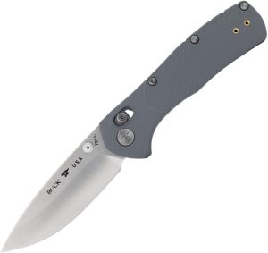 BU791GYS1.jpg Buck Range Pro Folding Knife 3.38" 154CM Crossbar Lock Gray