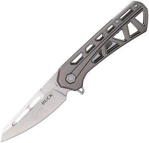 Buck Trace Ops Linerlock Gray Stonewash Blade