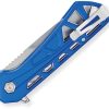 Buck Trace Linerlock Blue Partially Serrated
